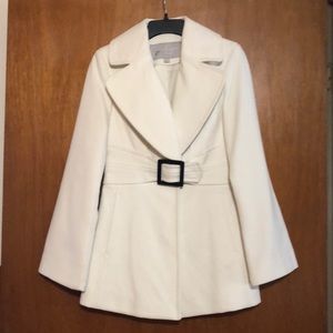 Jessica Simpson winter white coat